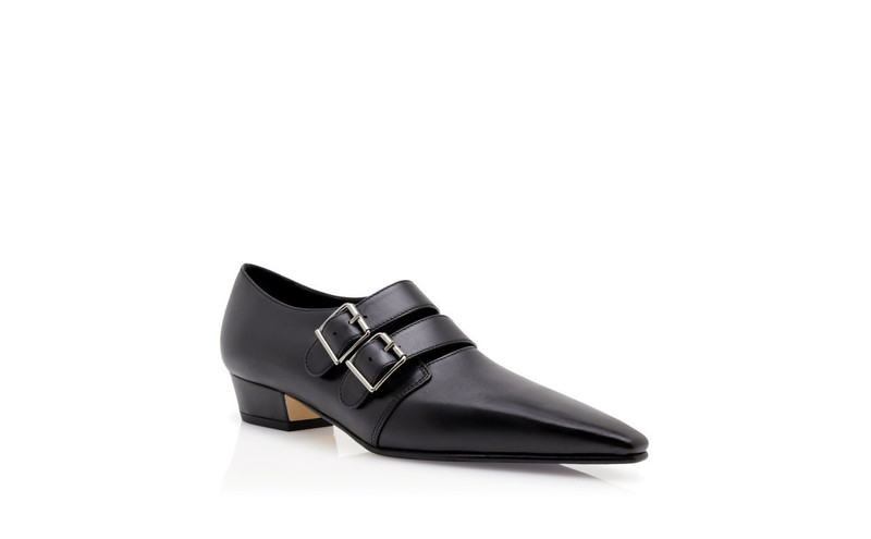 Black Calf Leather Shoe Booties 3