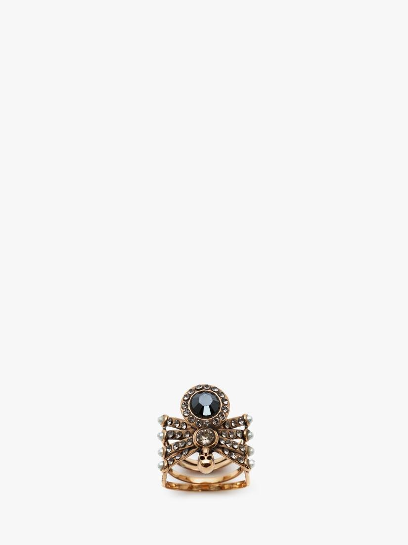 Spider Ring in Antique Gold - 1
