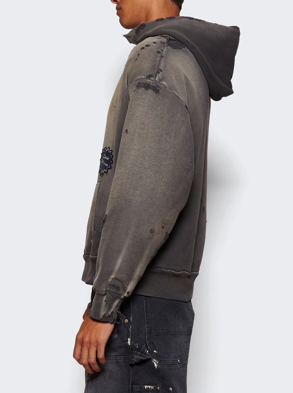 Double Face Hoodie Black - 3