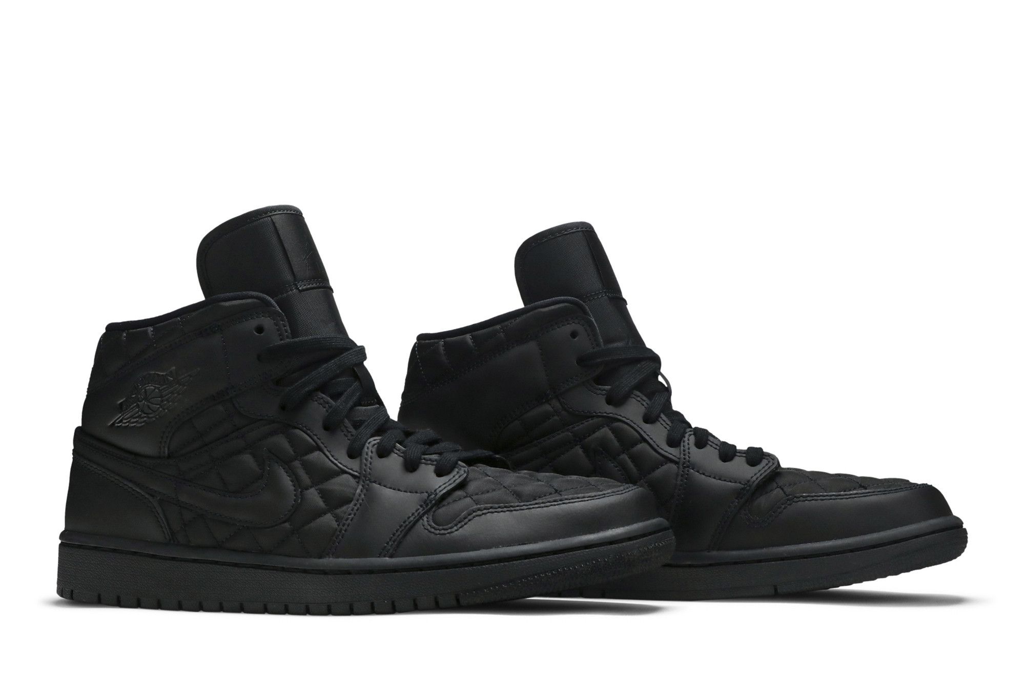 Wmns Air Jordan 1 Mid SE 'Black Quilted' - 8
