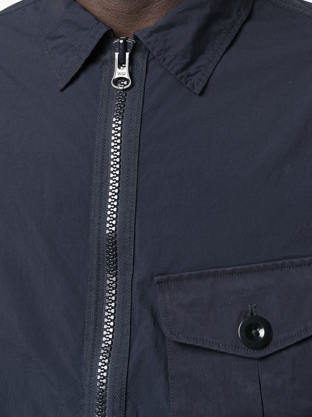 zip-up pocket shirt jacket - 5