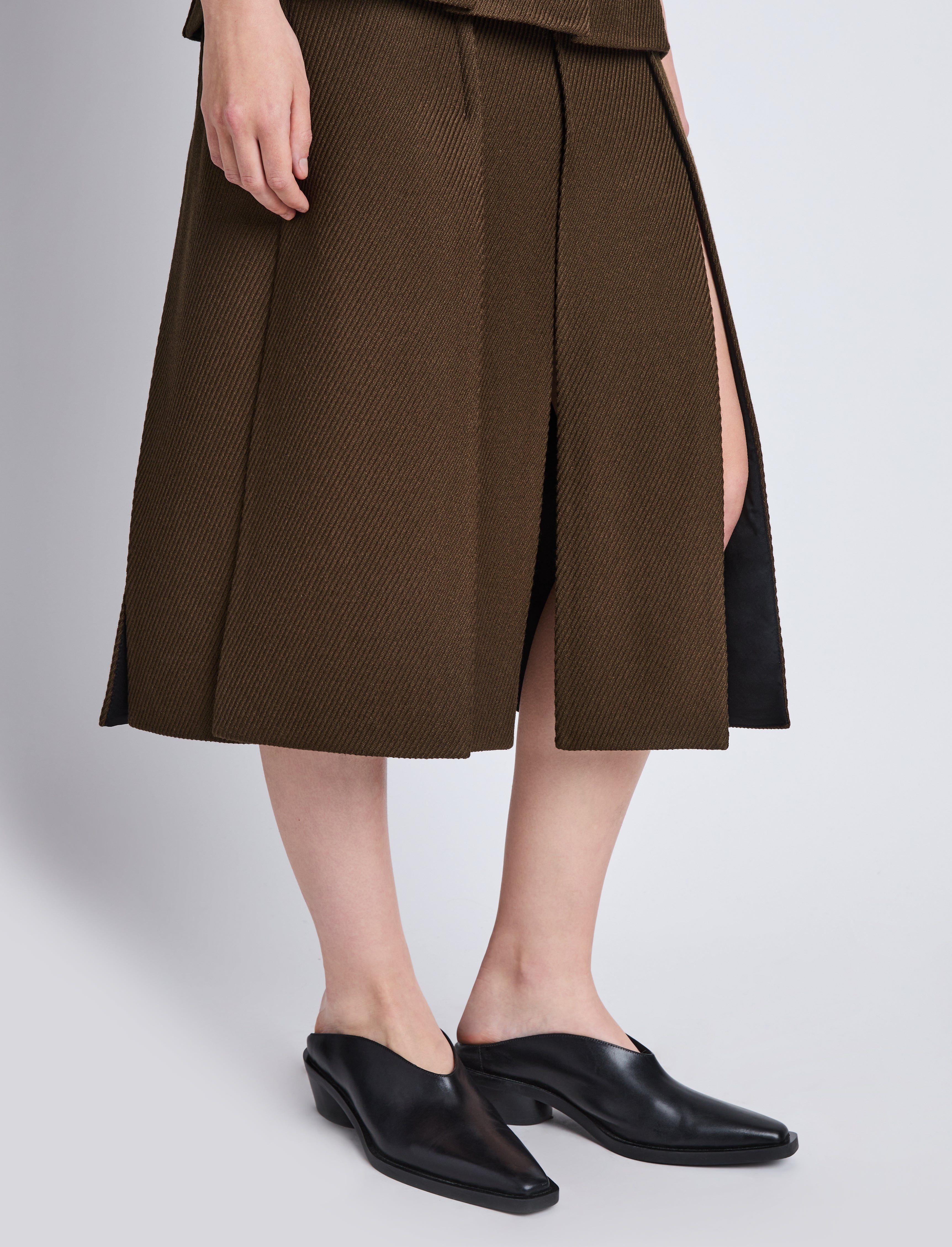 Diane Skirt in Wool Twill - 5