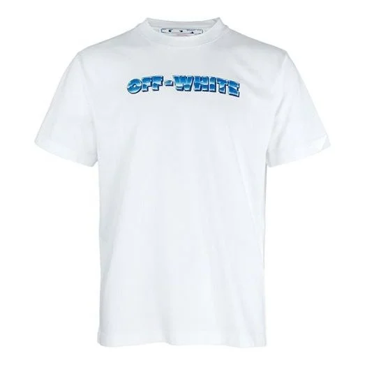 Off-White SS22 Logo Printing Arrow Short Sleeve White OMAA027S22JER0190139 - 1