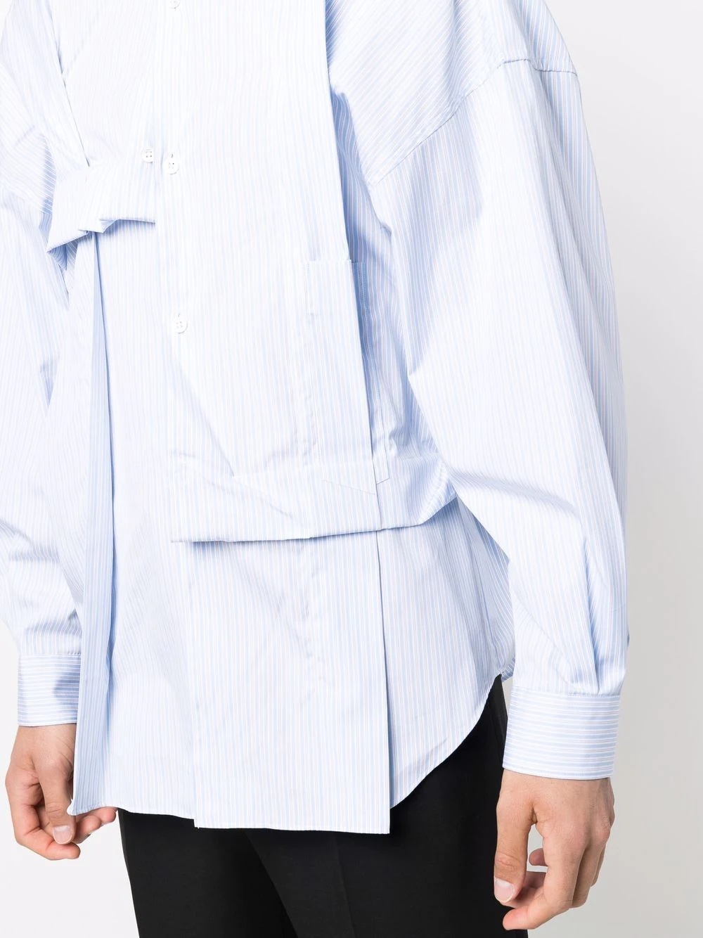 asymmetric-gathered shirt - 5