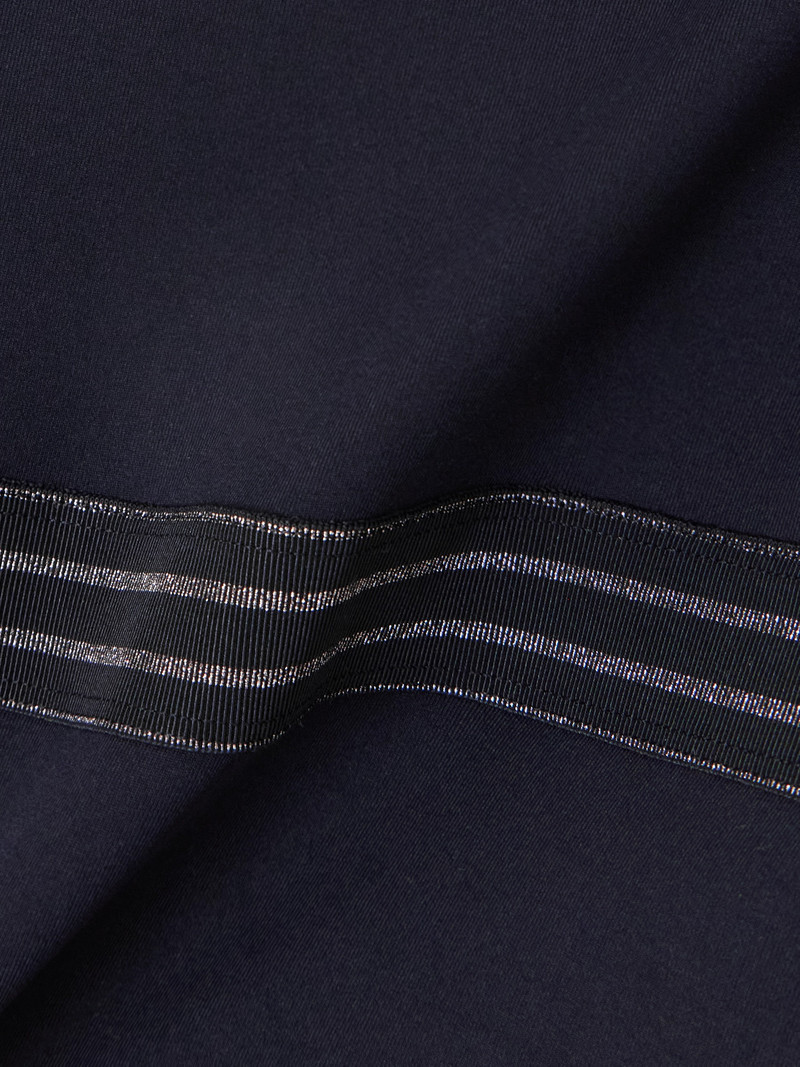 Evening Pétillant Strapless Metallic Striped Grosgrain-trimmed Swimsuit 4