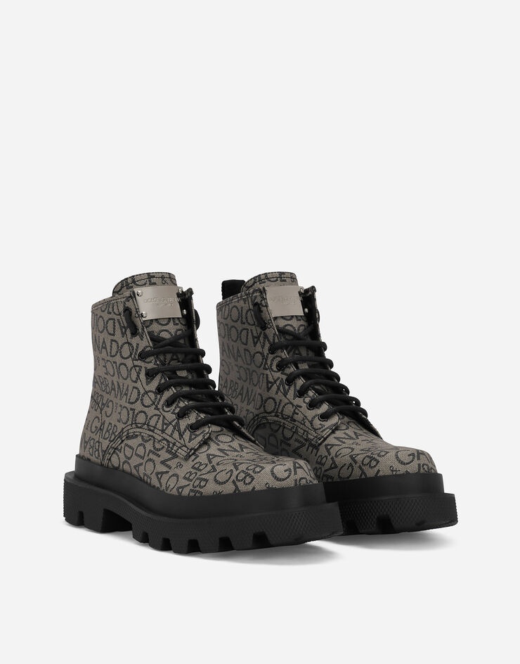 Coated jacquard ankle boots - 2
