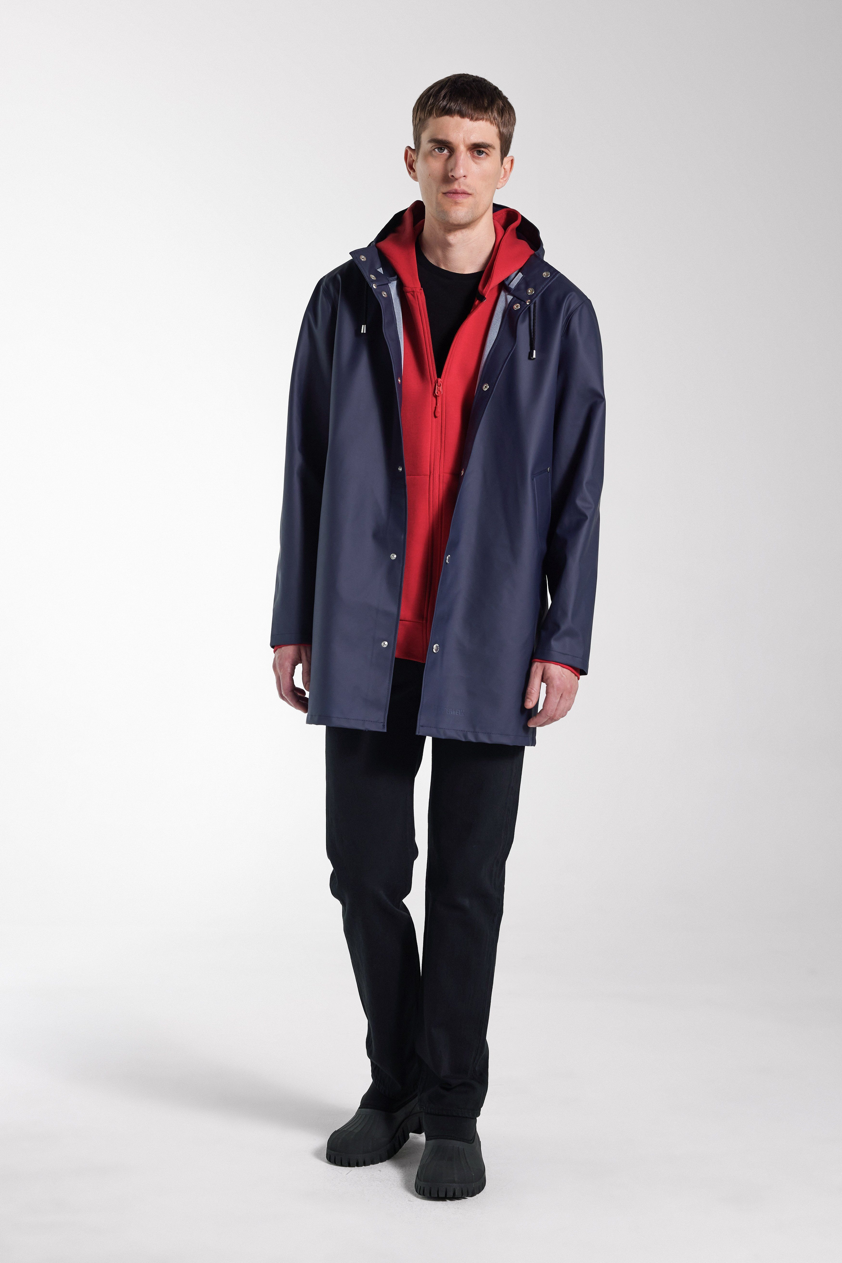 Stockholm Lightweight Raincoat Navy - 2