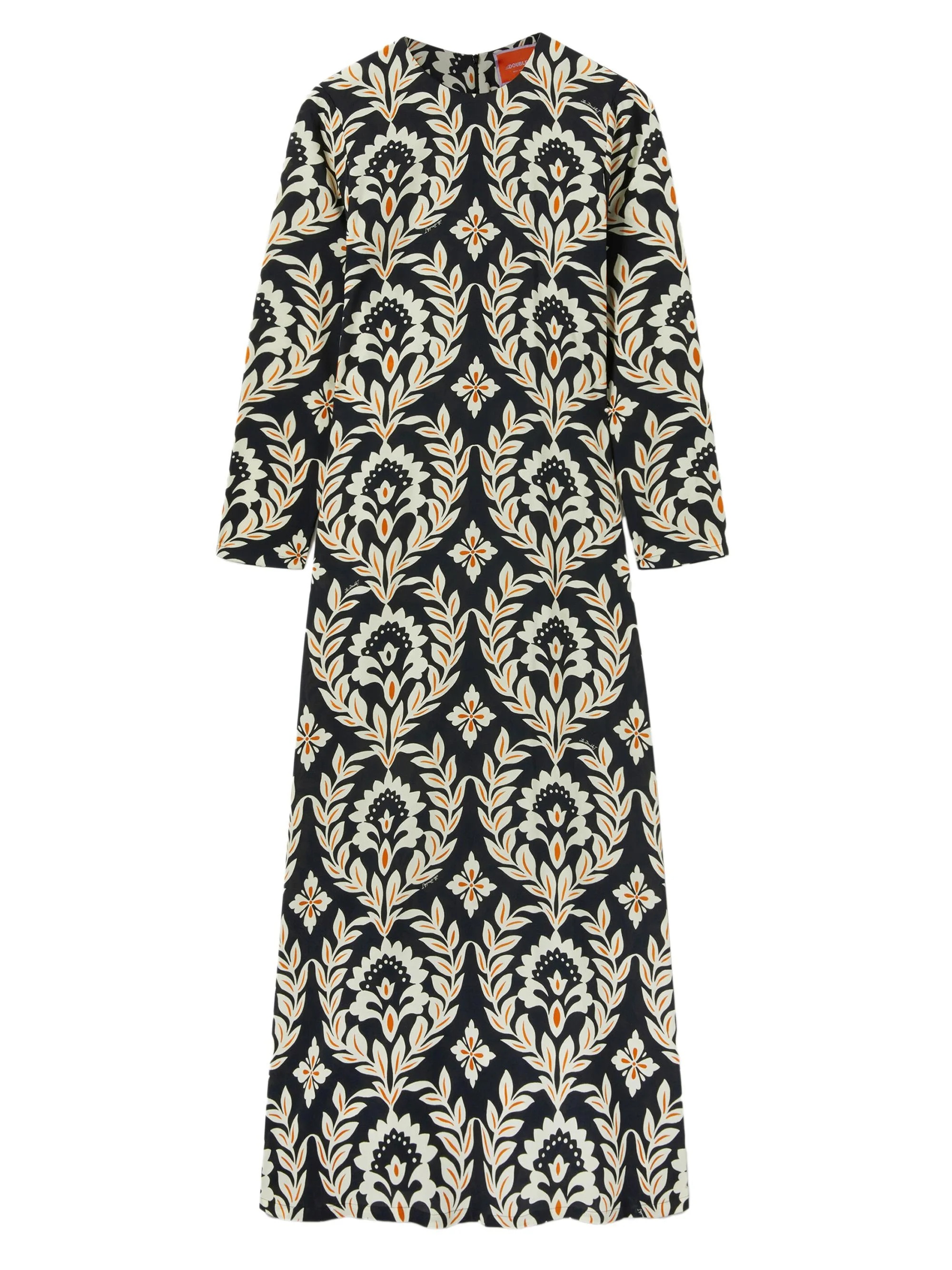 Women's Long Sleeve Swing Dress - Black - 1