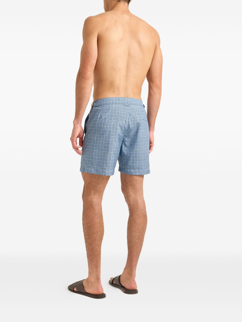 Bulldog Solstice geometric-pattern swim shorts - 5