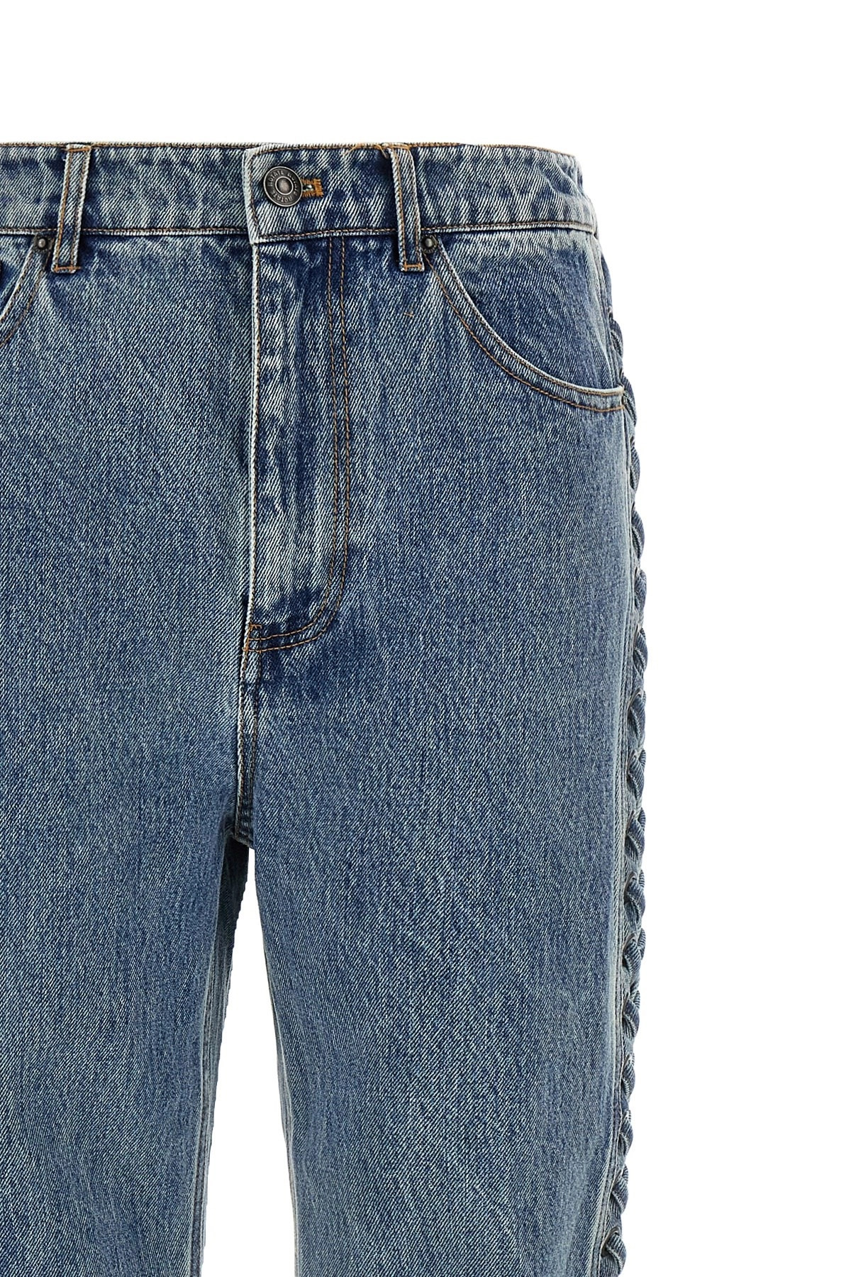 'Laced Straight Leg' jeans - 5
