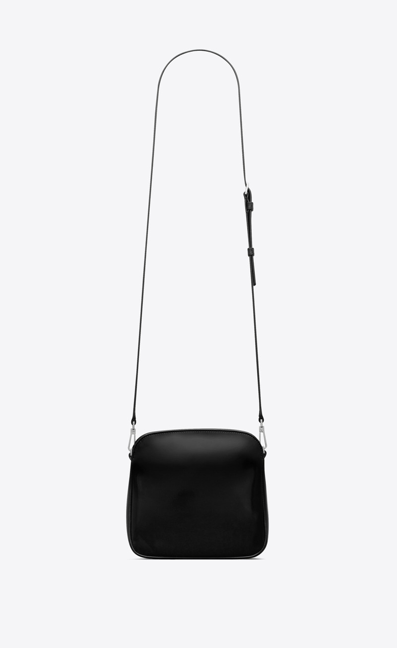 SAINT LAURENT saint laurent paris mini camera bag in brushed leather outlook