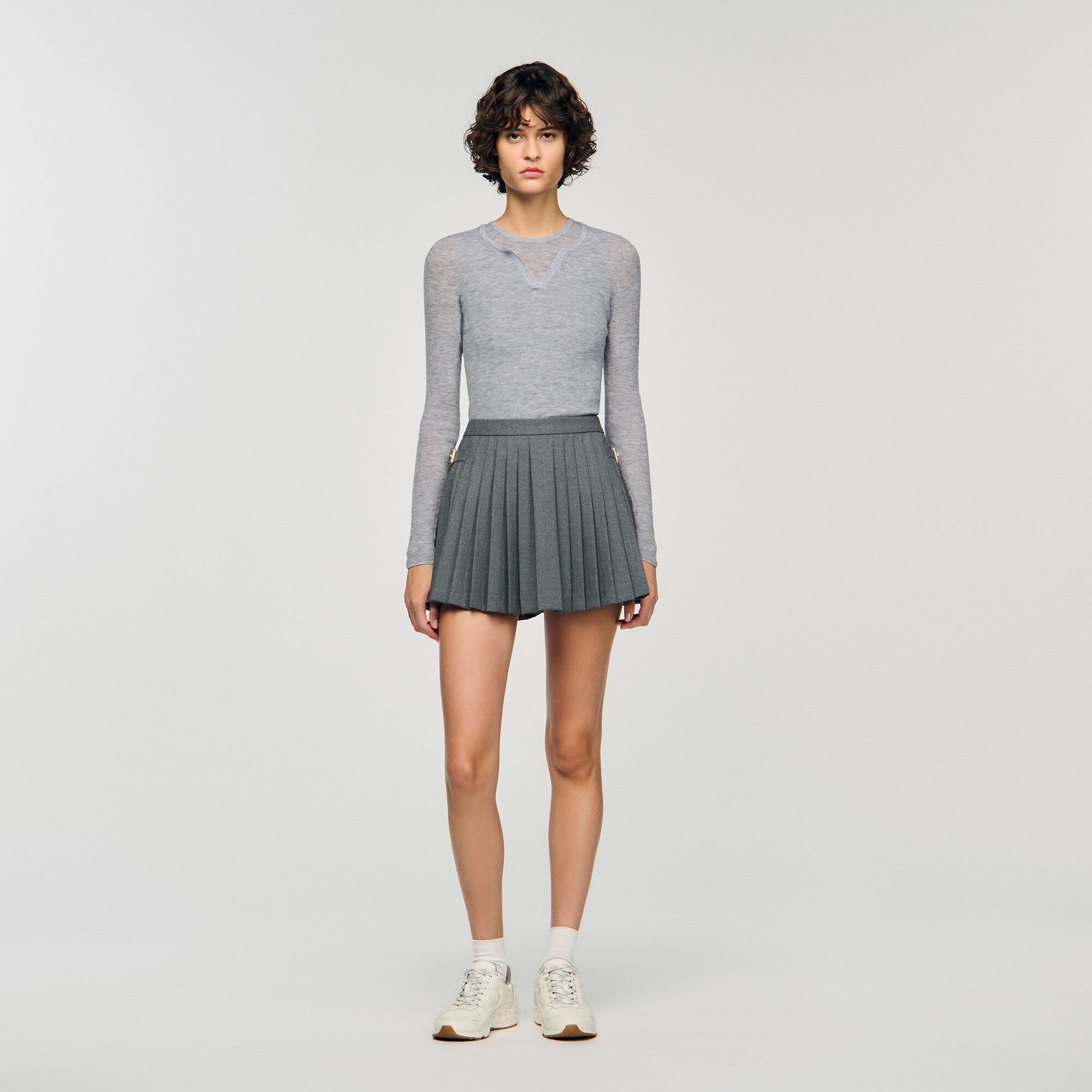 WOOL LAYERED EFFECT SWEATER - 1