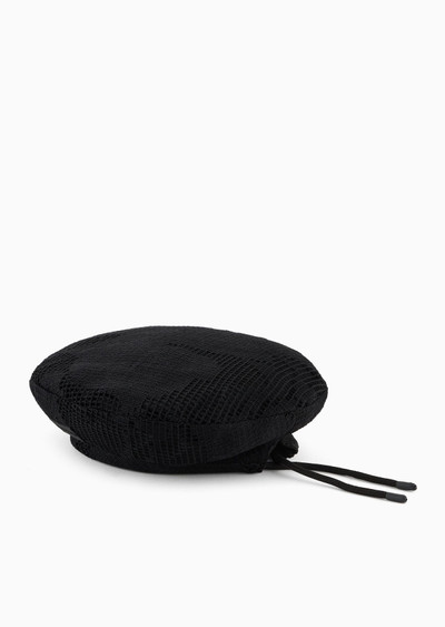 EMPORIO ARMANI Macramé beret outlook