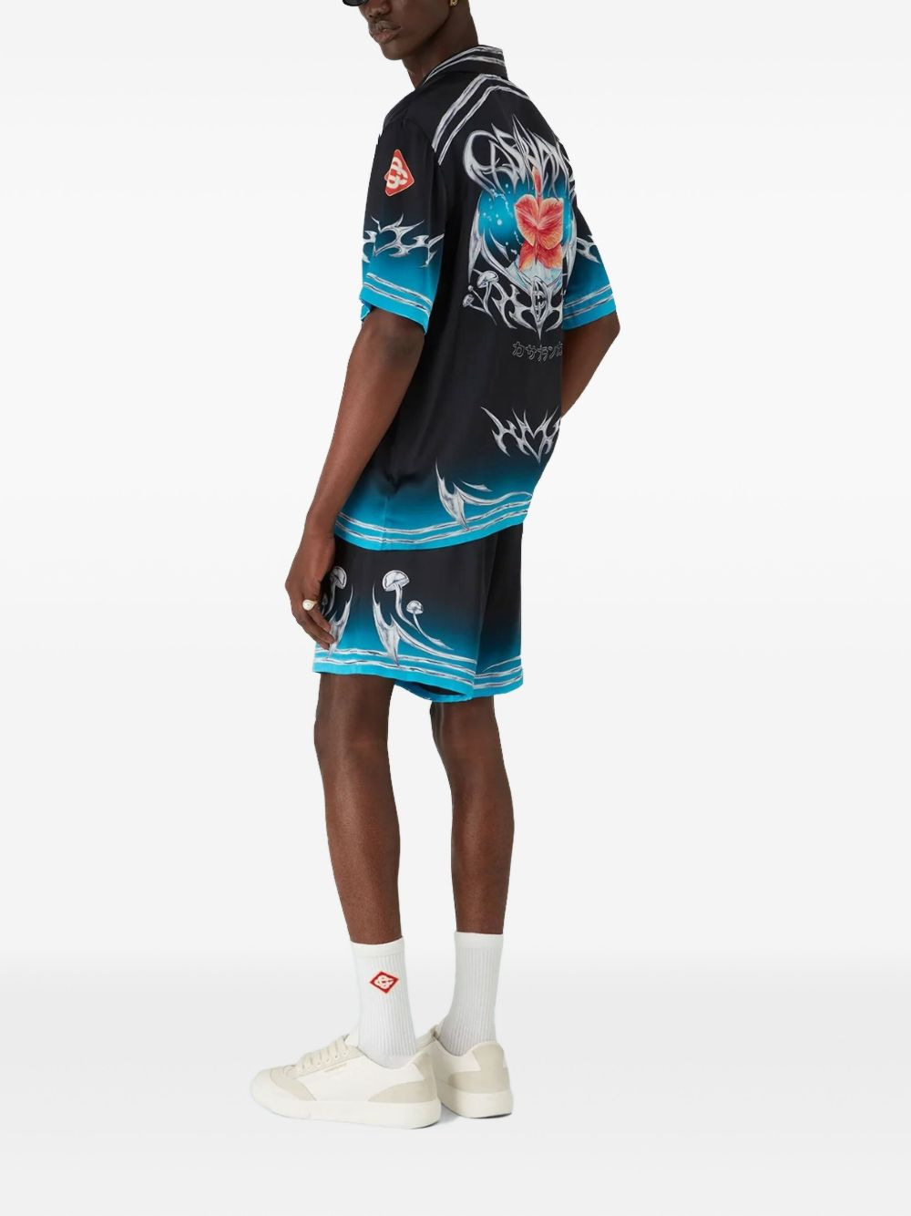 Blades mushroom-print shorts - 3