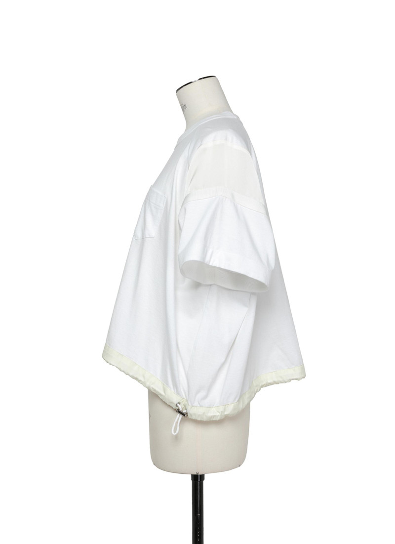 sacai Satin x Cotton Jersey T-Shirt outlook