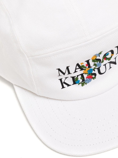 Maison Kitsuné logo-print cotton baseball cap outlook