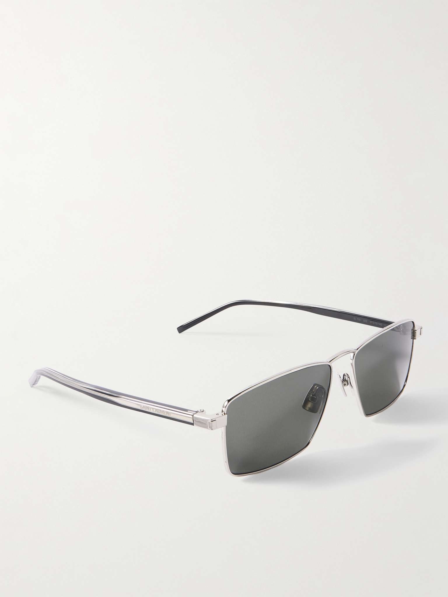 Square-Frame Silver-Tone and Acetate Sunglasses - 3