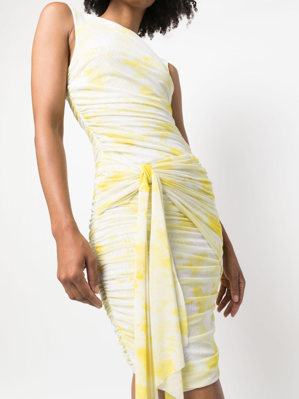 sleeveless ruched minidress - 5