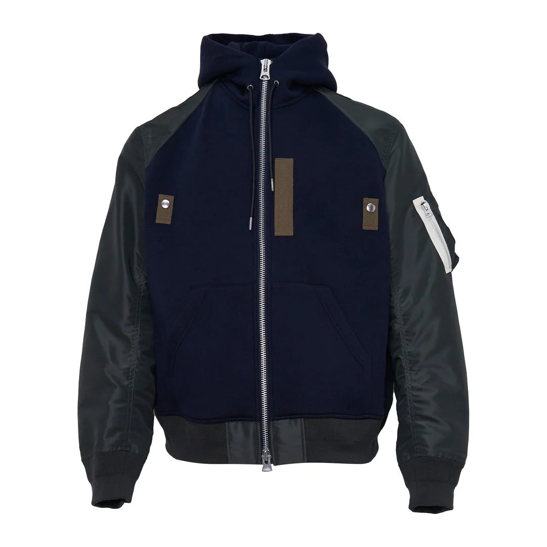 Sponge Sweat Bomber Hoodie - 1