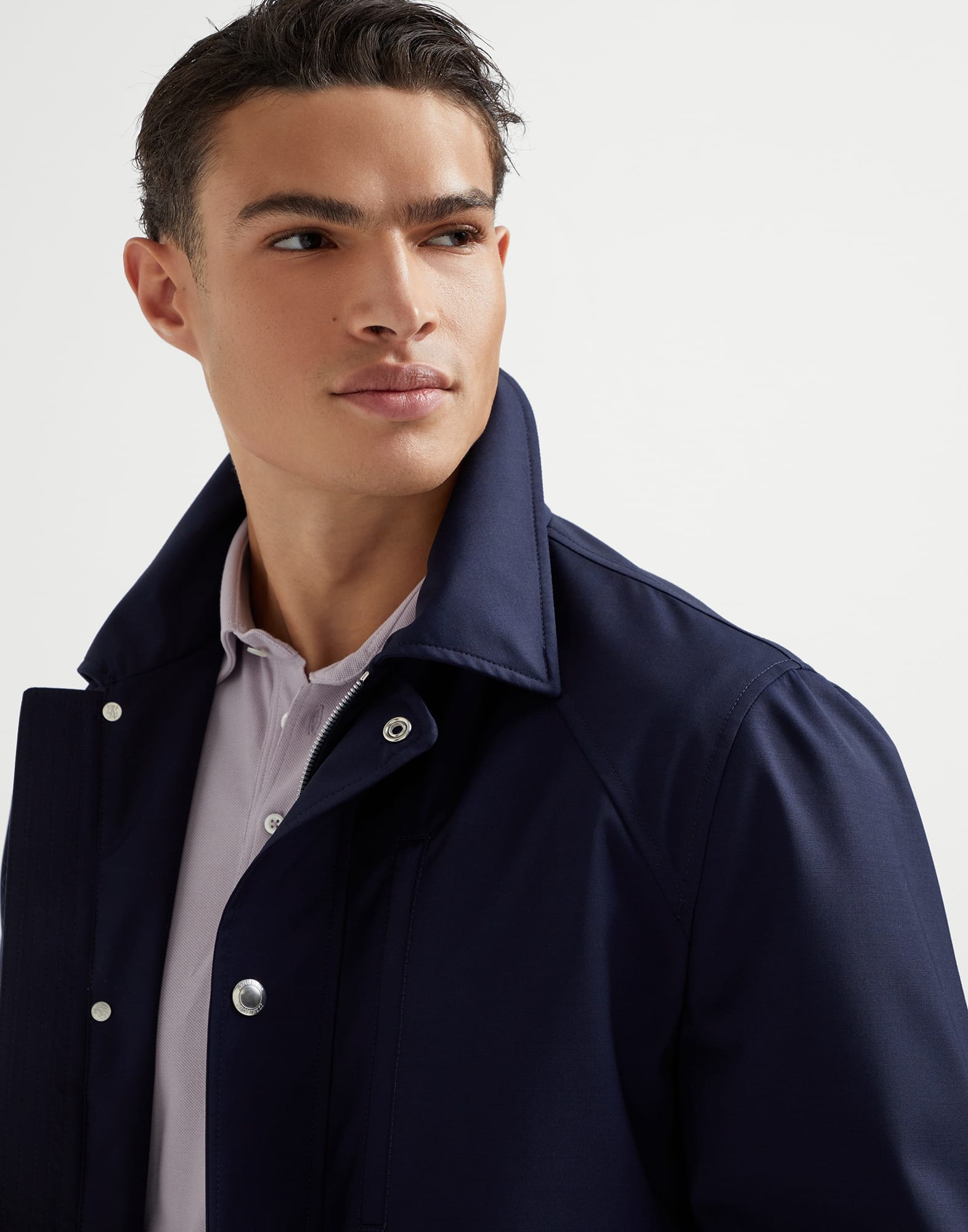 Bonded virgin wool fresco field jacket - 3