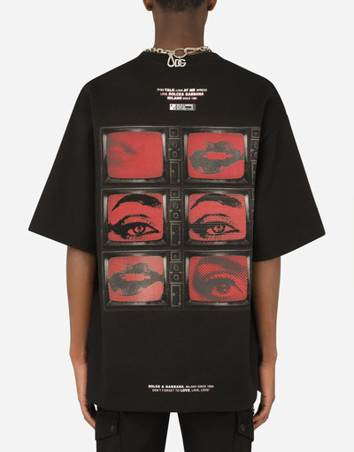 Dolce & Gabbana Technical jersey T-shirt with print outlook