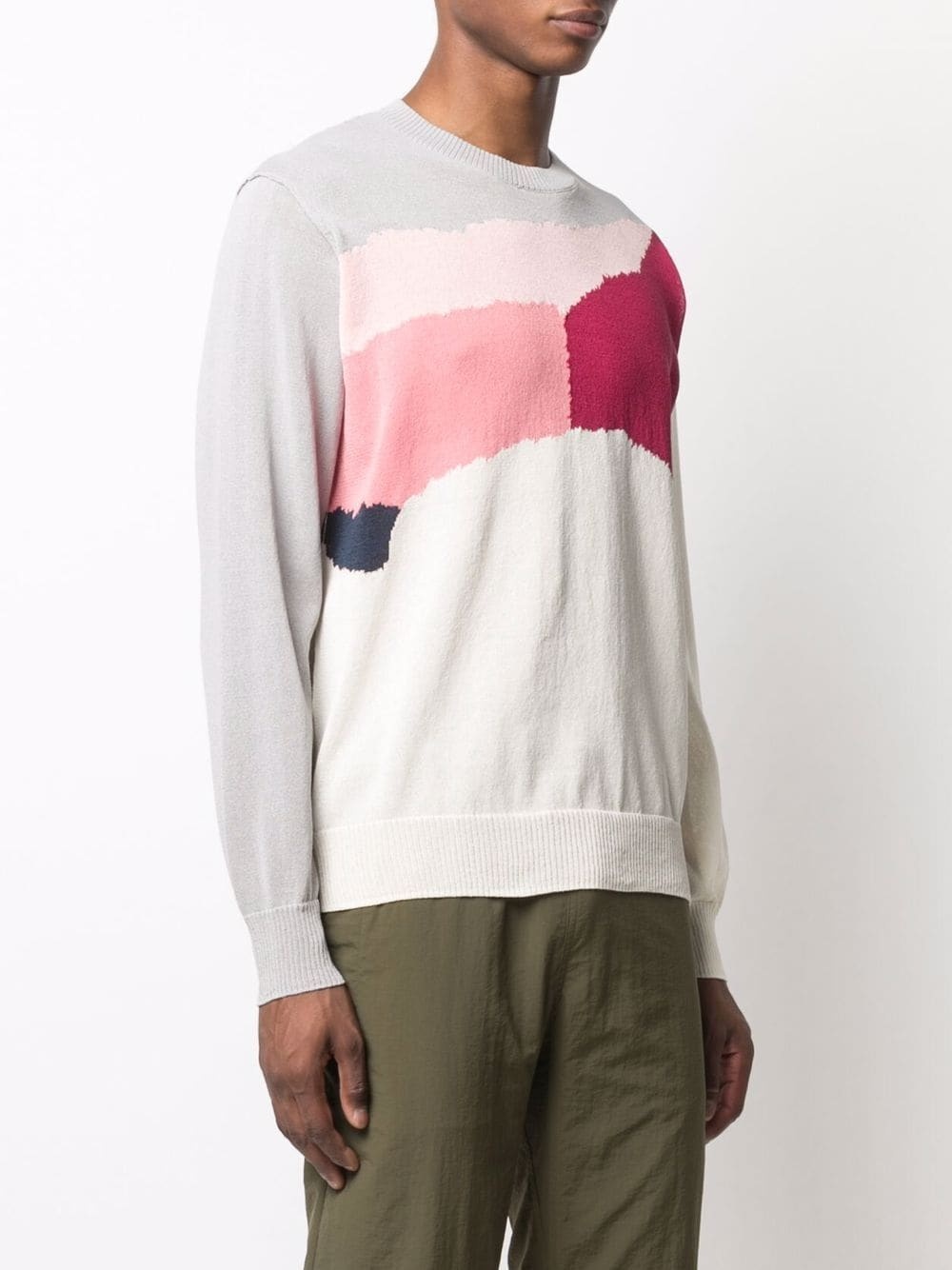 colour-block knitted jumper - 4