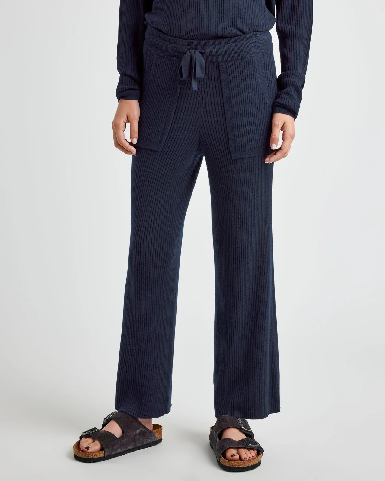 Georgie Cashblend Rib Pant - 1