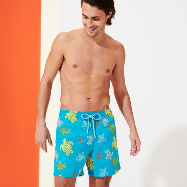 Men Swim Trunks Embroidered Ronde Des Tortues - 3