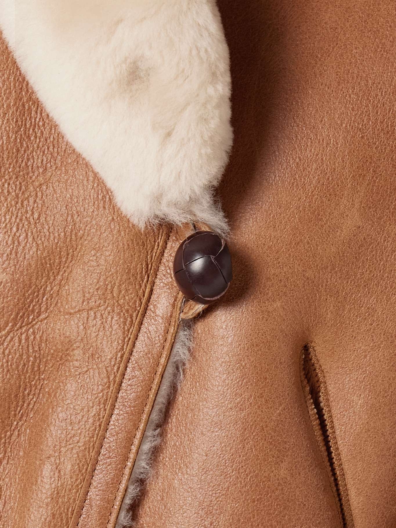 Eriana cropped shearling jacket - 4