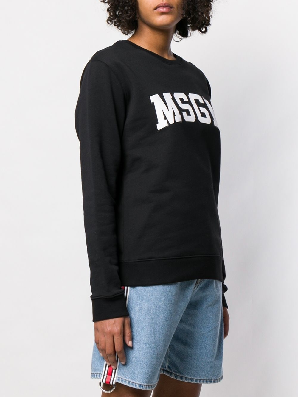 logo print sweatshirt - 3