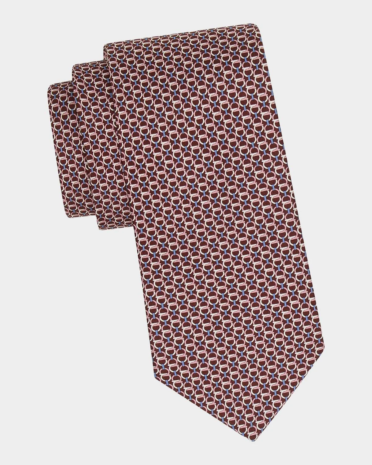 Men's Repeat Gancini Silk Tie - 1