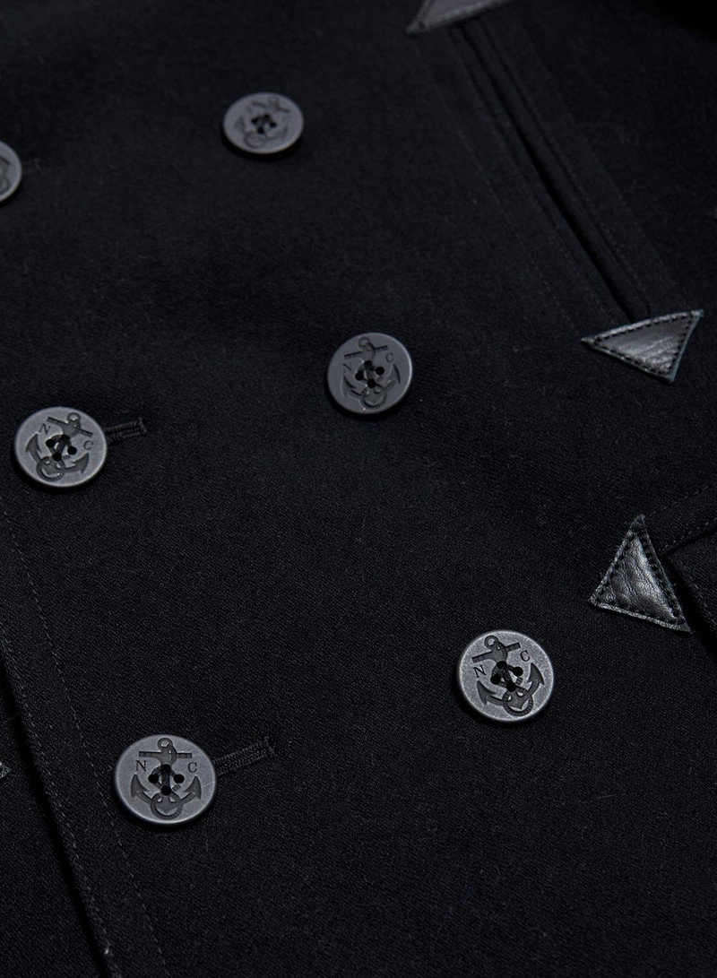 40's U.S. Navy Pea Coat in Black 6