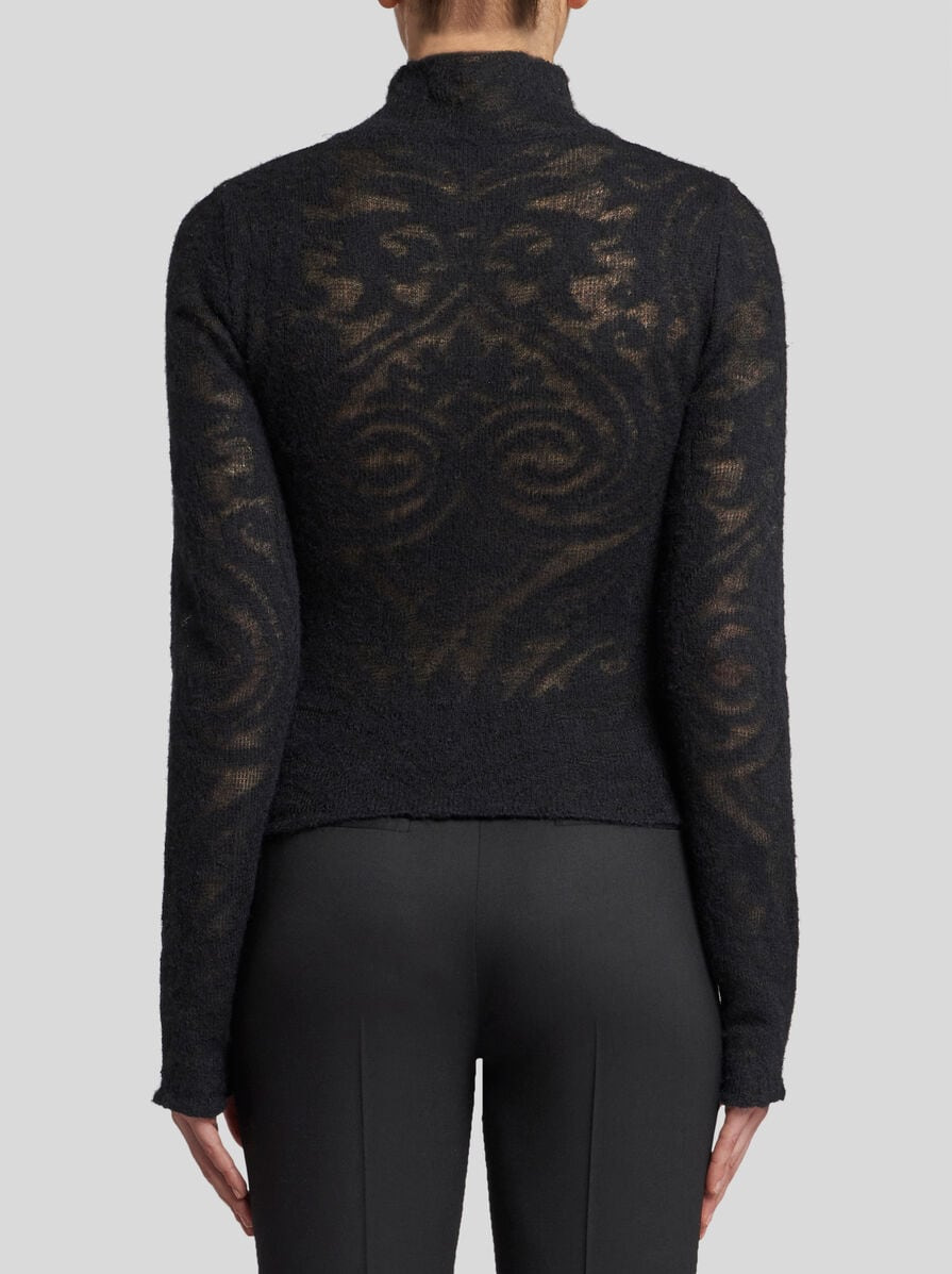 KNIT JACQUARD TURTLENECK - 5
