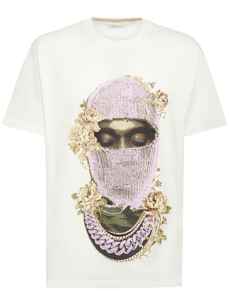 Mask Roses printed t-shirt - 1