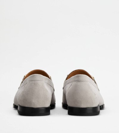 Tod's KATE LOAFERS IN SUEDE - GREY outlook