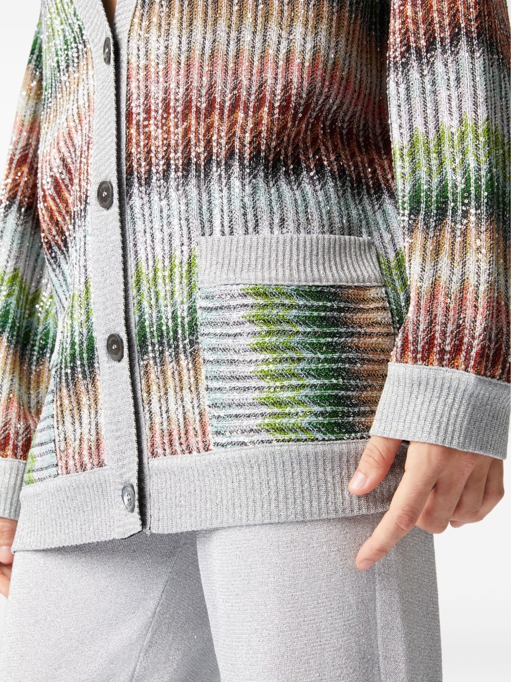 striped cardigan - 4