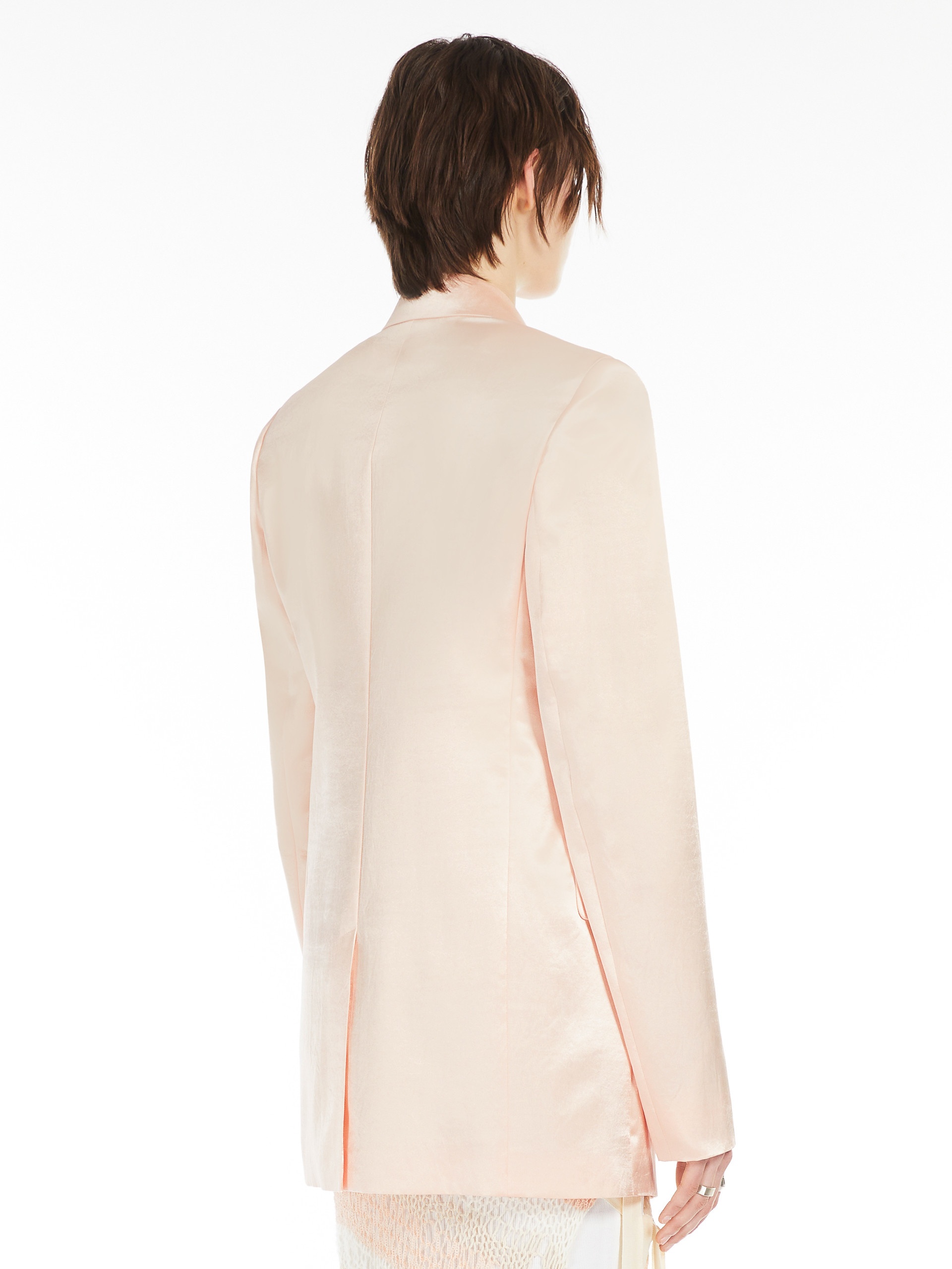 VOLANTE Washed satin blazer - 4