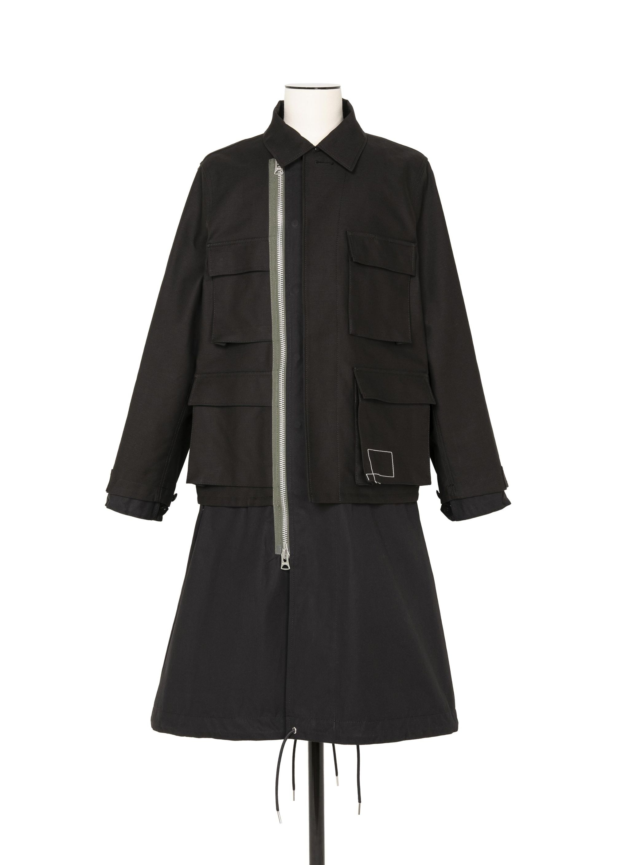 sacai WTAPS Cotton Back Satin Coat | REVERSIBLE