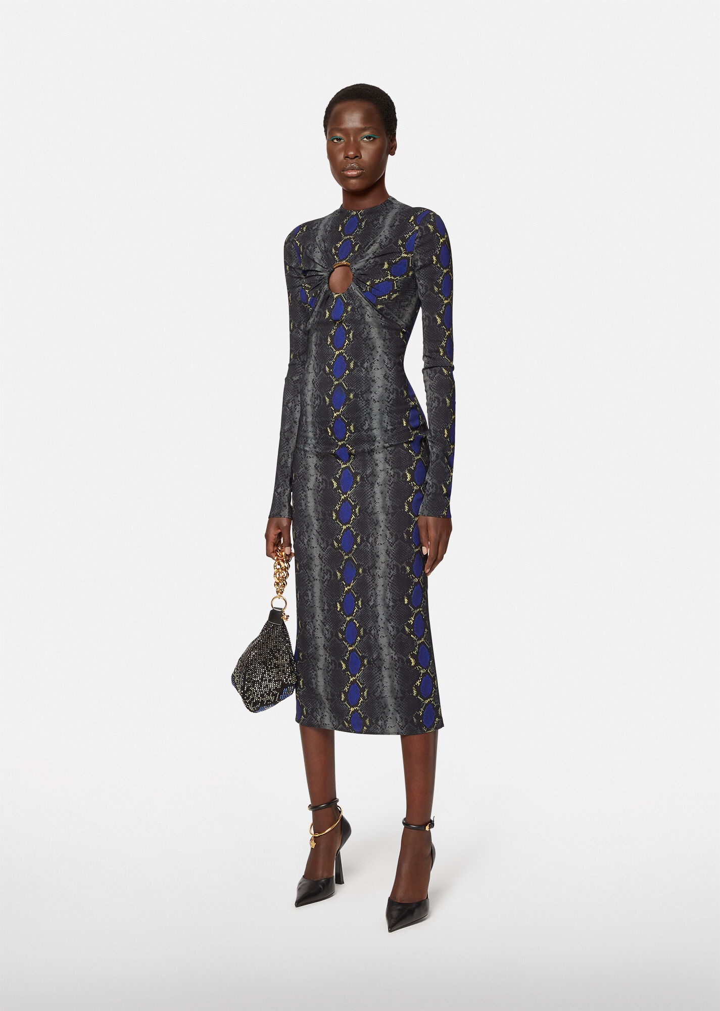 Python Print Midi Dress - 4