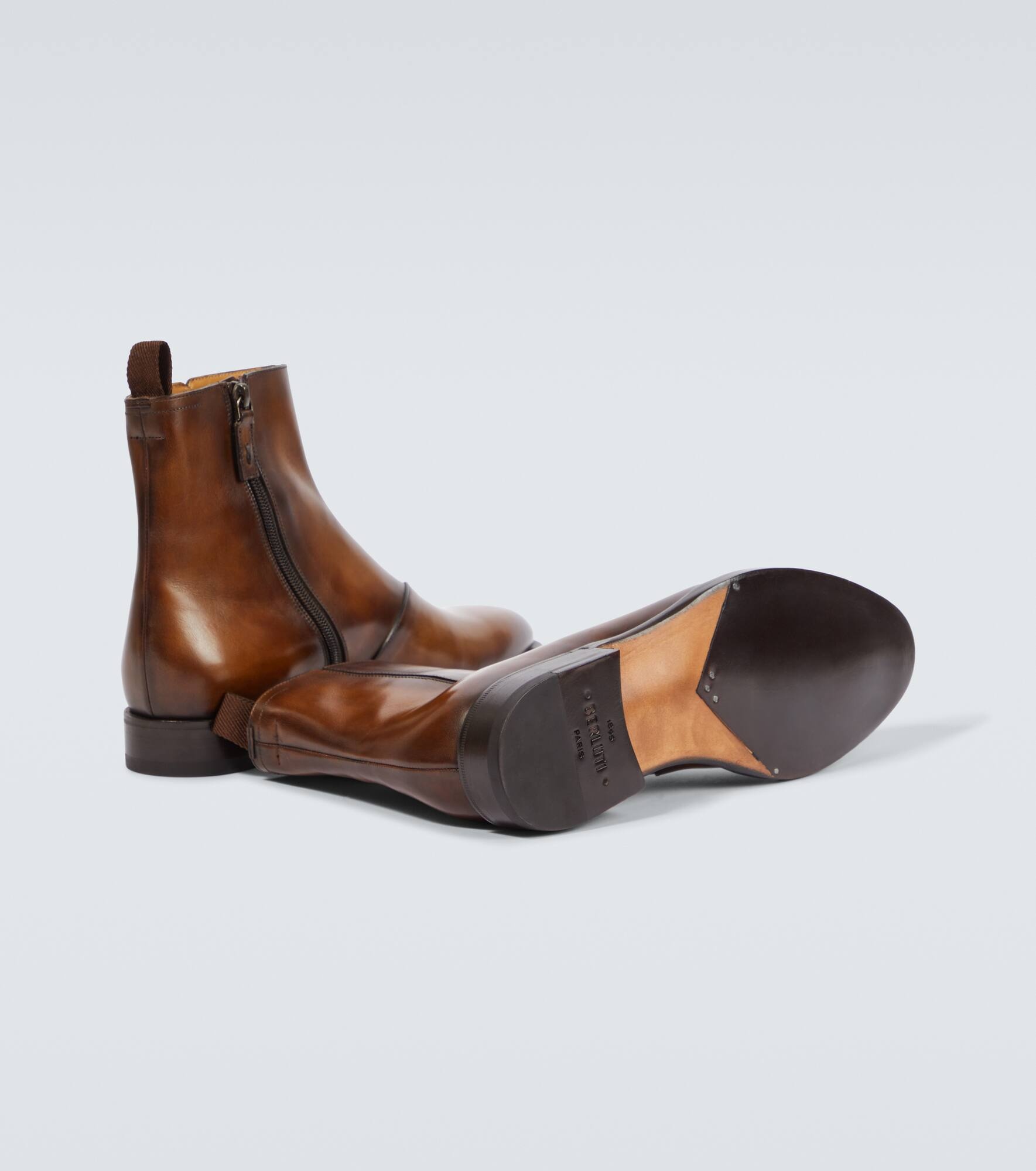 Equilibre leather ankle boots - 7