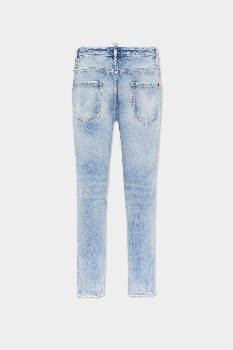 LIGHT DIAGONALE WASH COOL GIRL JEANS - 2