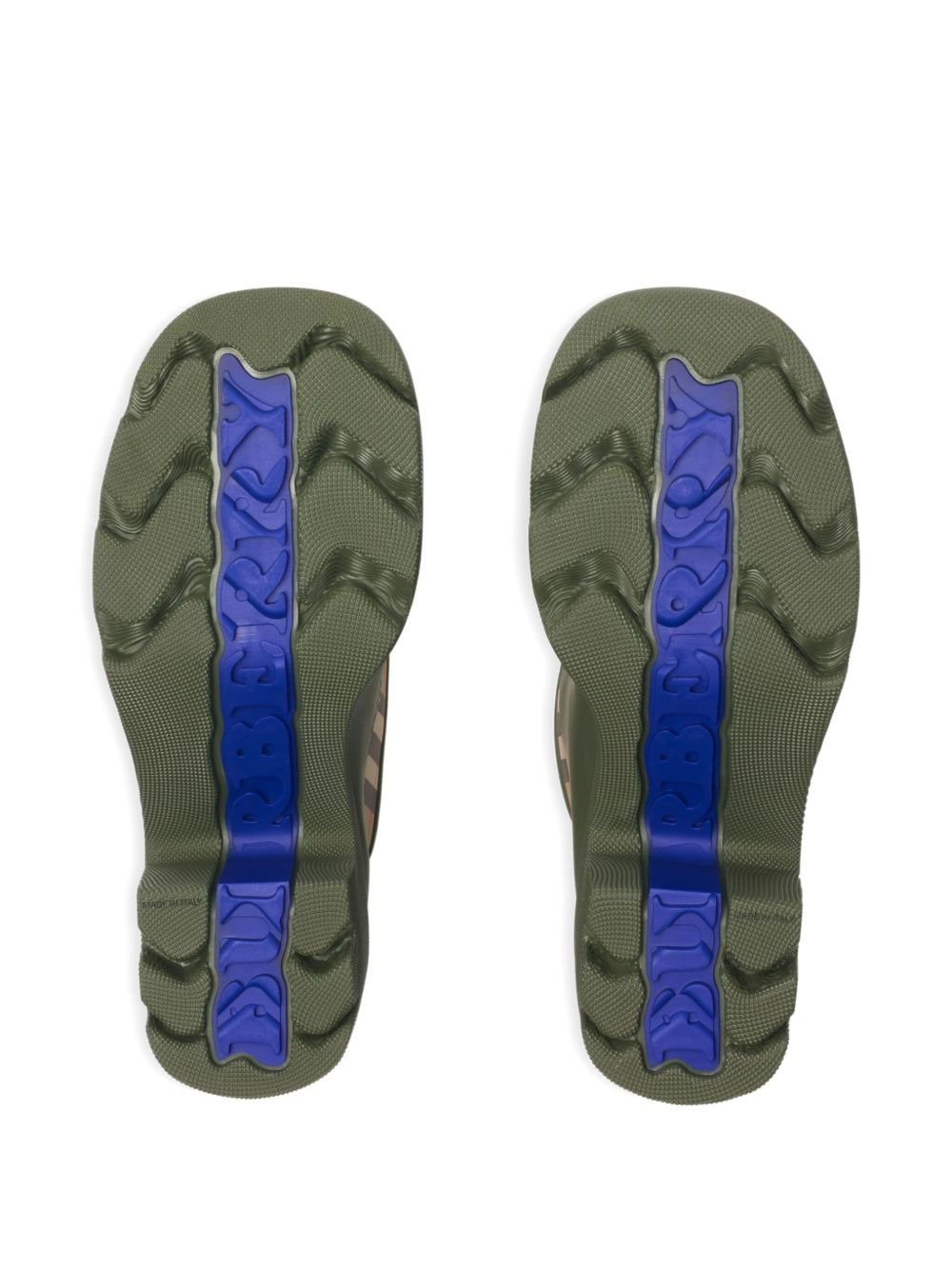 checked heeled rain boots - 5
