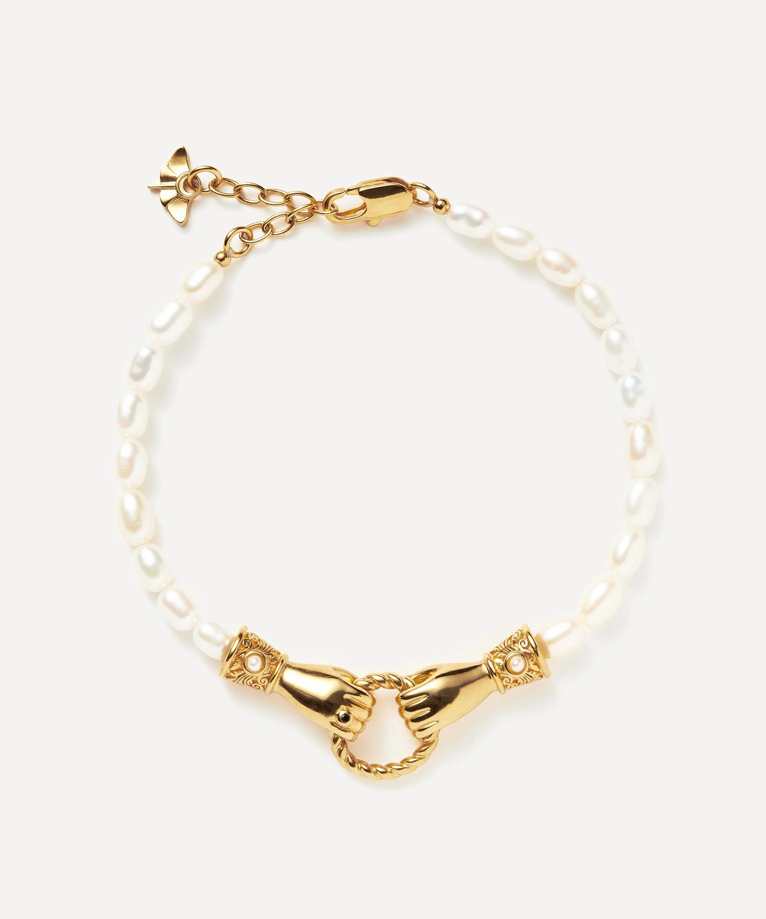 18ct Gold-Plated Harris Reed In Good Hands Bracelet - 1