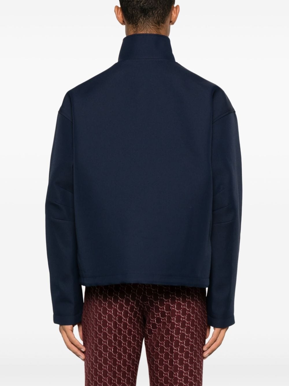embroidered-logo jacket - 4
