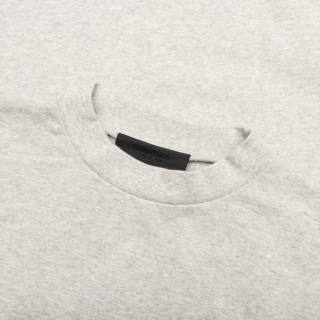 L/S T-SHIRT - LIGHT HEATHER GREY - 3