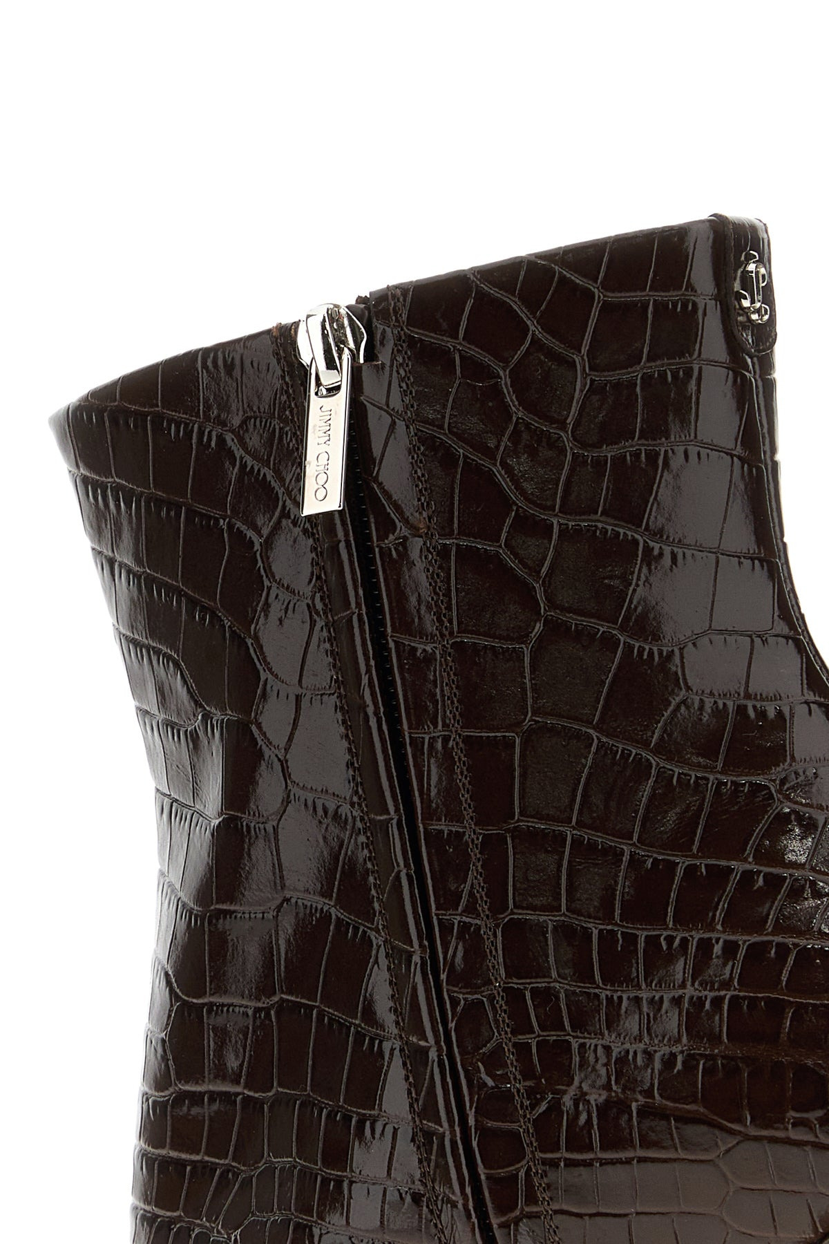 Chocolate leather Frankie 85 ankle boots - 4