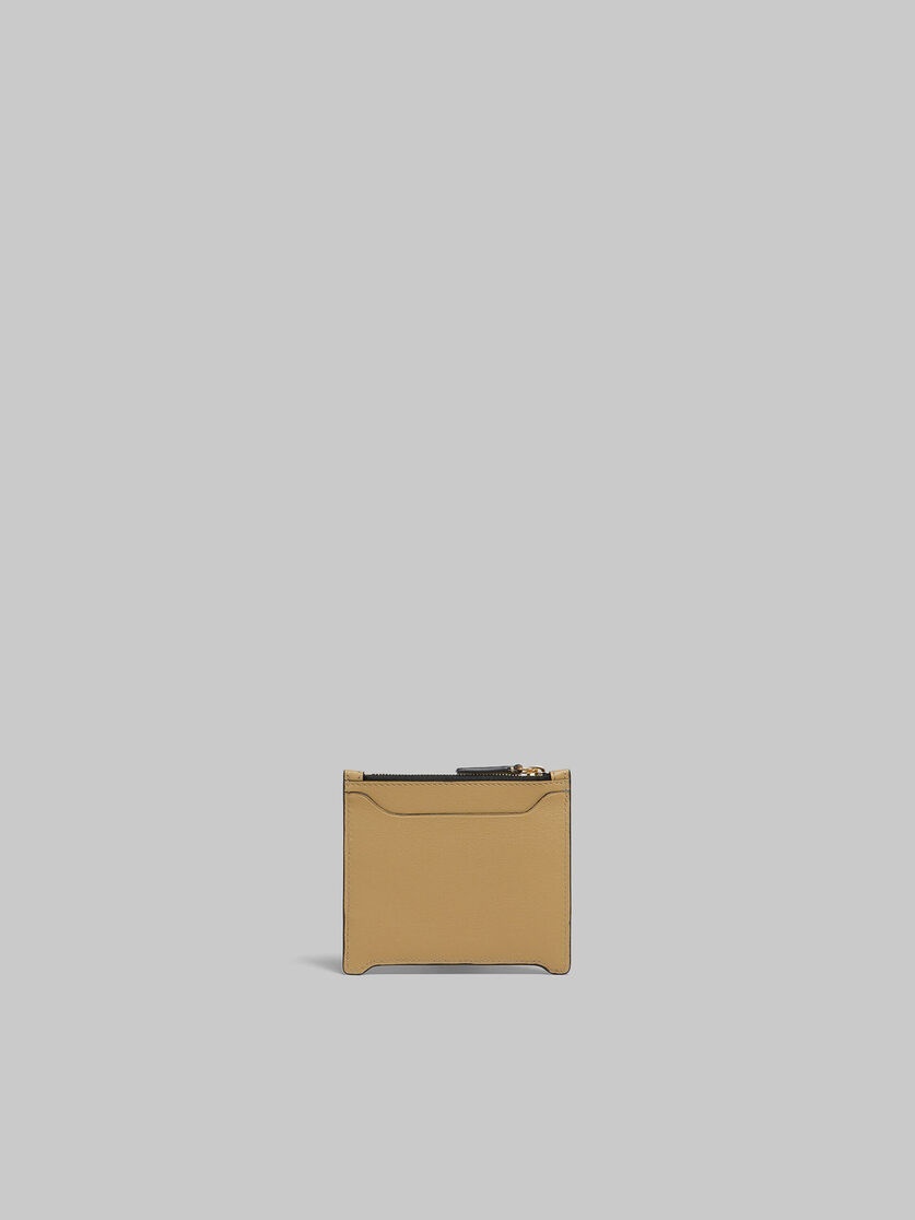 BEIGE LEATHER TRUNKAROO CARD CASE - 3
