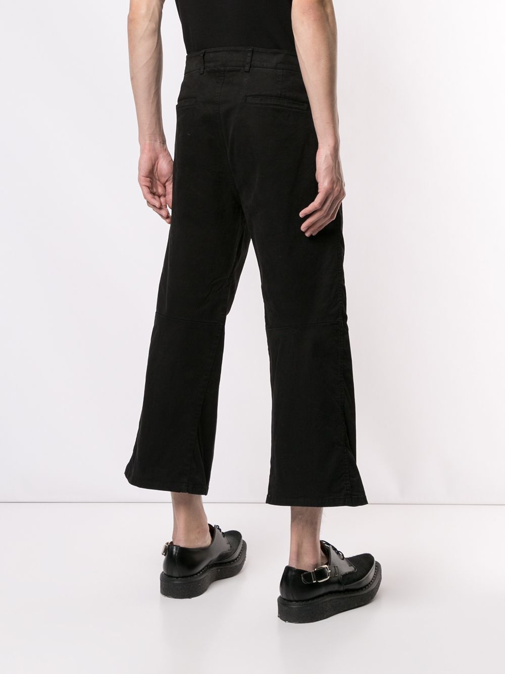 wide leg cropped trousers - 4