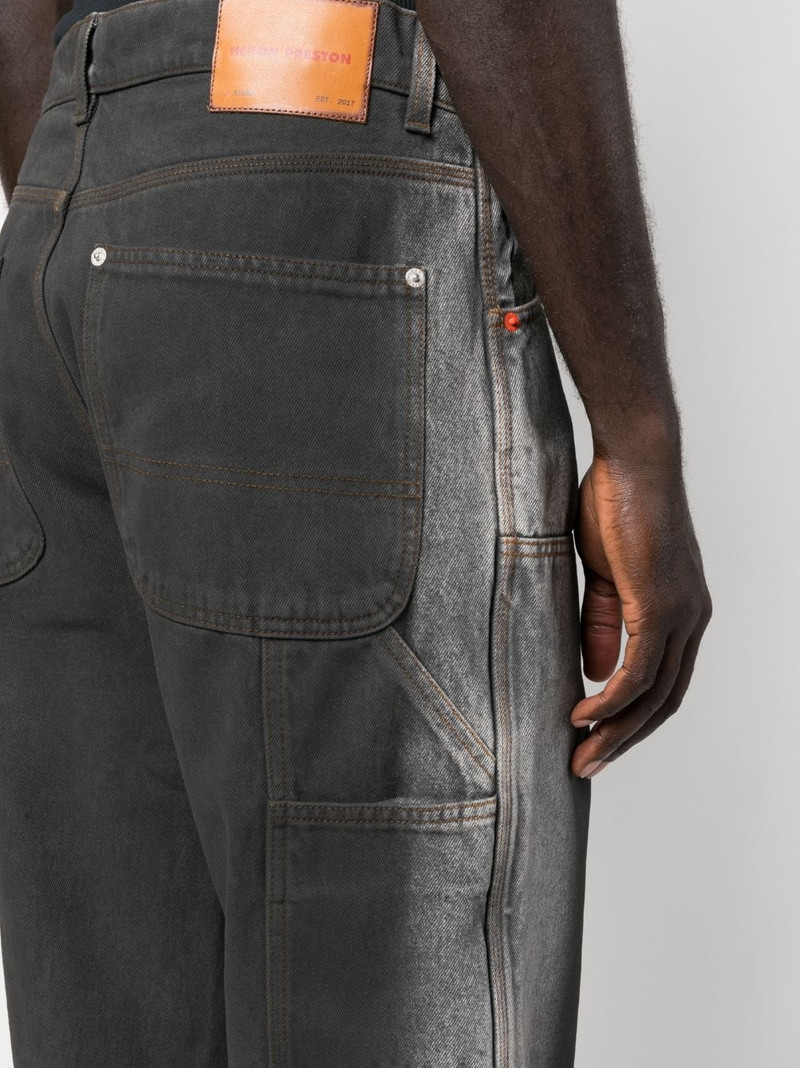 wide-leg denim jeans 5