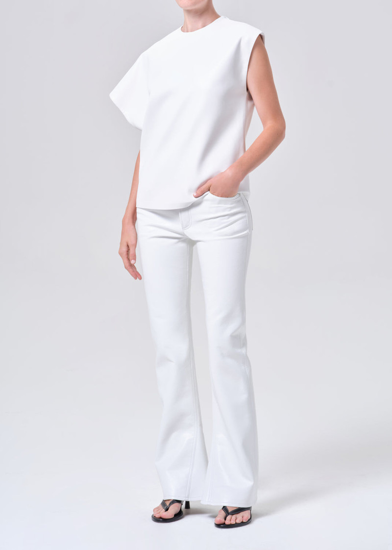 CORRINE TEE (VEGAN LEATHER) IN COLLAGEN 5